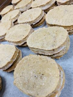 自家製プラリネのダックワーズ^_^!