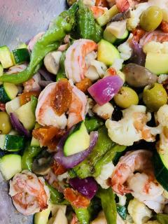 才巻海老のアヒージョマリネ