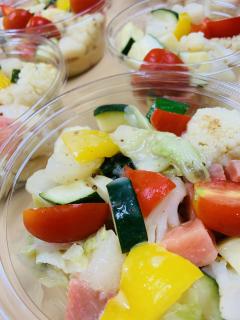 秋のマリネ サーモンと梨とカリフラワーのハニーマスタードマリネ