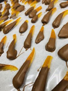 自家製ピールのチョコがけ　紅はっさく！